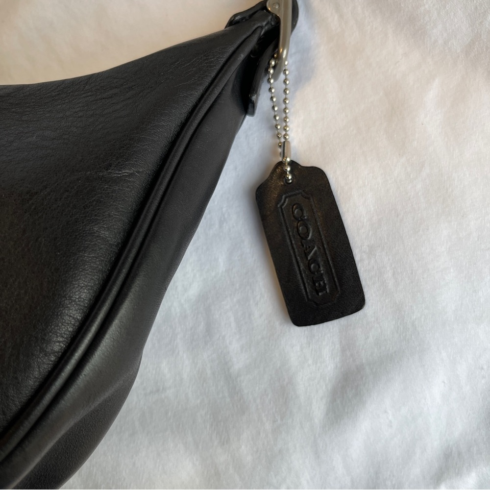 SOLD 🔴 Coach bag zoe 9593 black leather bag vintage RARE shoulder bag - Picture 15 of 17